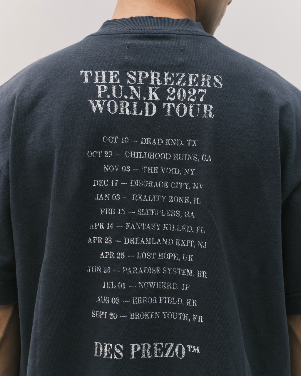 P.U.N.K WORLD TOUR VINTAGE TEE