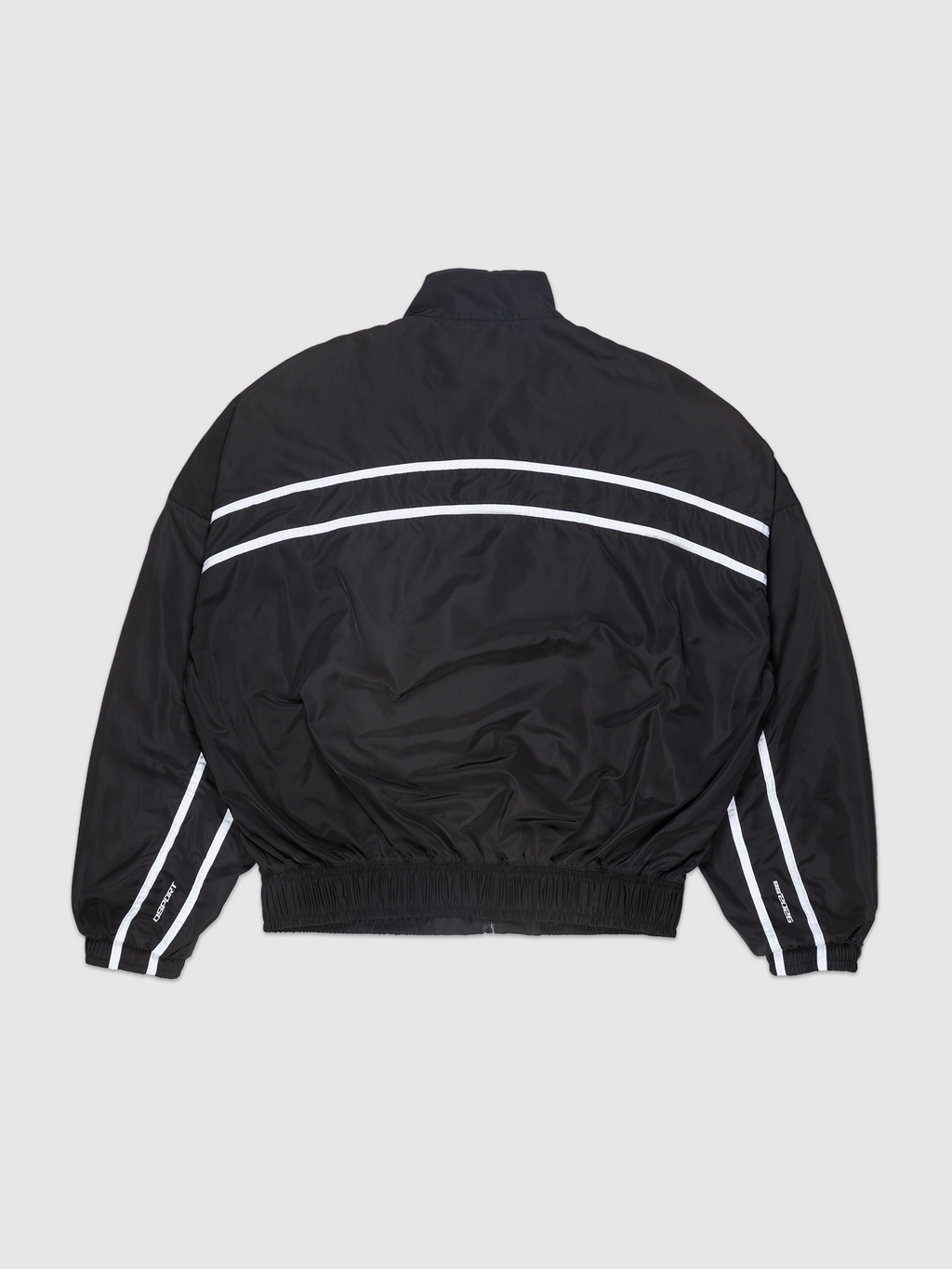DSPORT Jacket — Black windbreaker sport jacket |  Jaqueta esportiva corta-vento preta — Des Prezo Studio