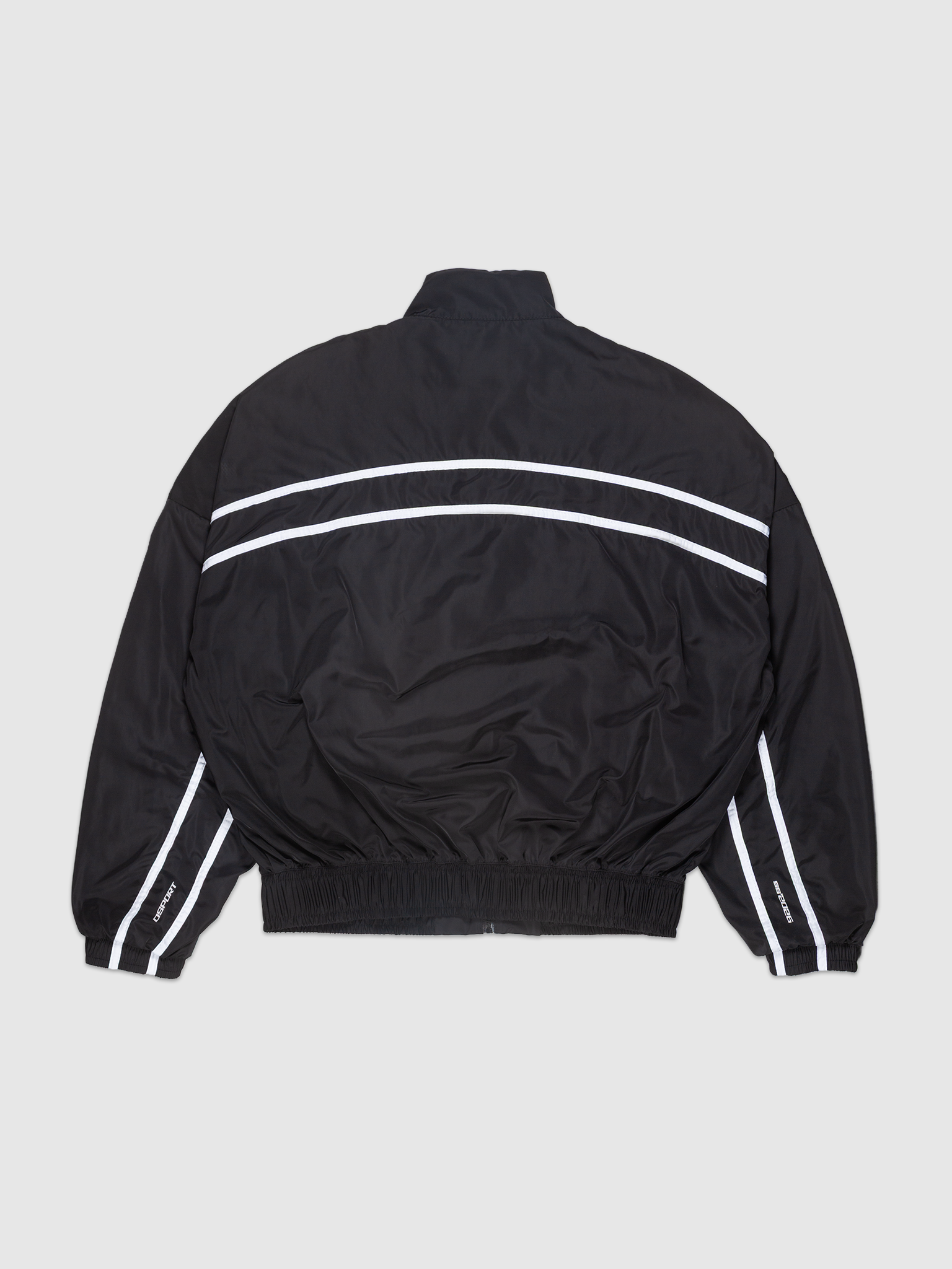 DSPORT Jacket — Black windbreaker sport jacket |  Jaqueta esportiva corta-vento preta — Des Prezo Studio