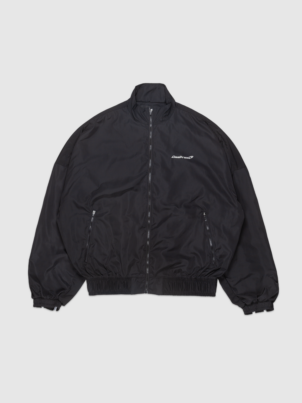 DSPORT Jacket — Black windbreaker sport jacket |  Jaqueta esportiva corta-vento preta — Des Prezo Studio