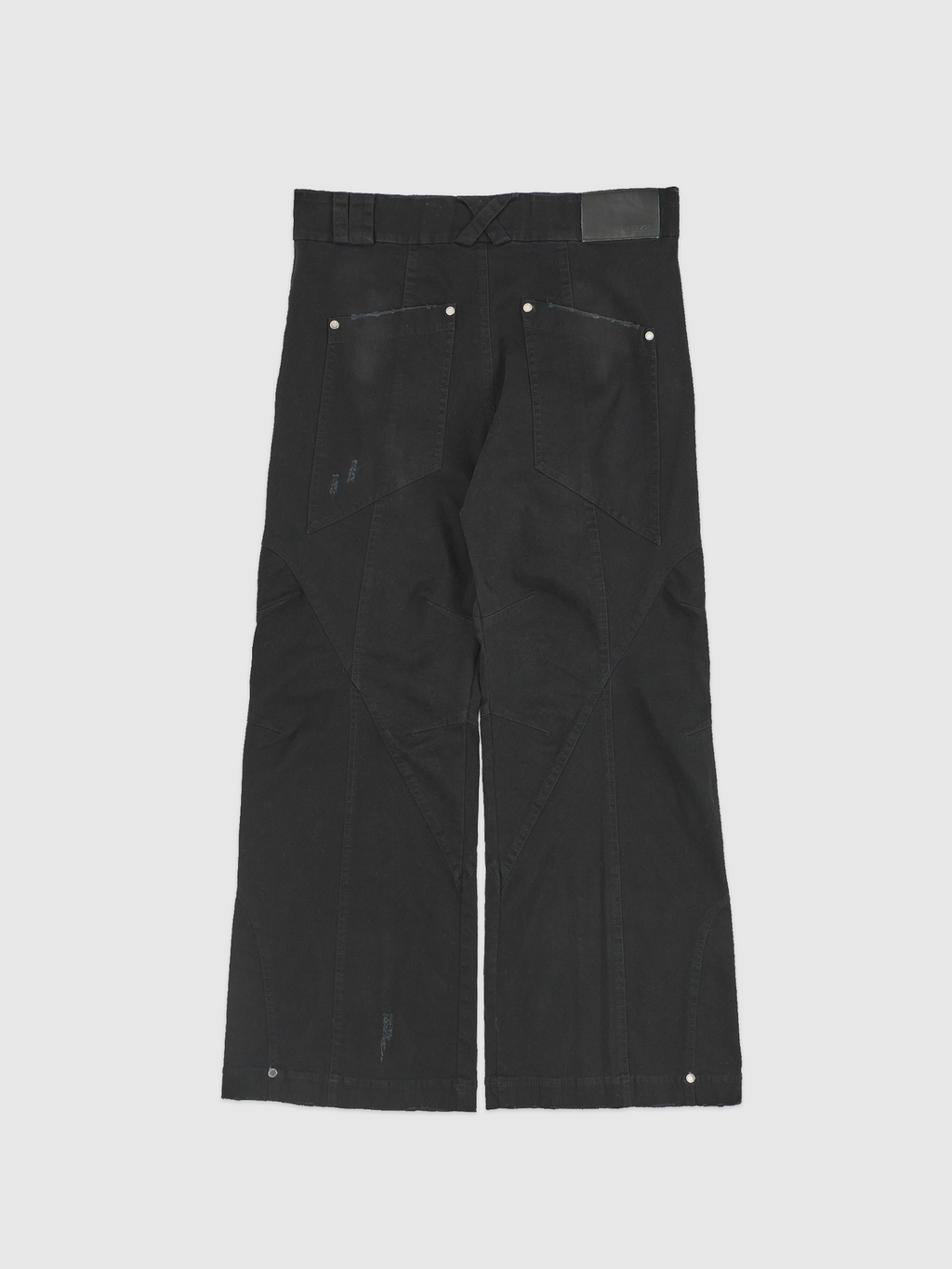 BLACK RAVER WIDE PANTS