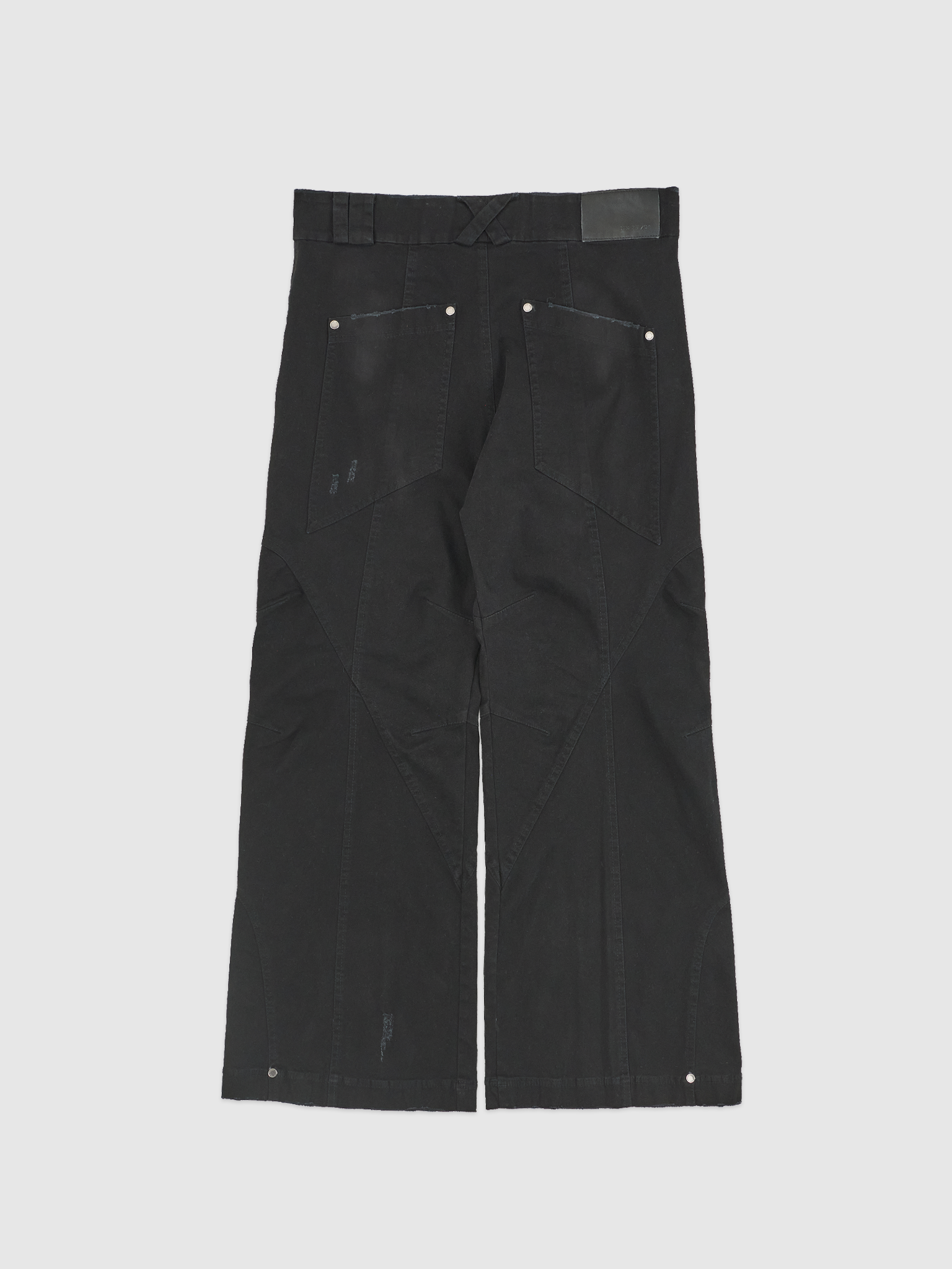 BLACK RAVER WIDE PANTS