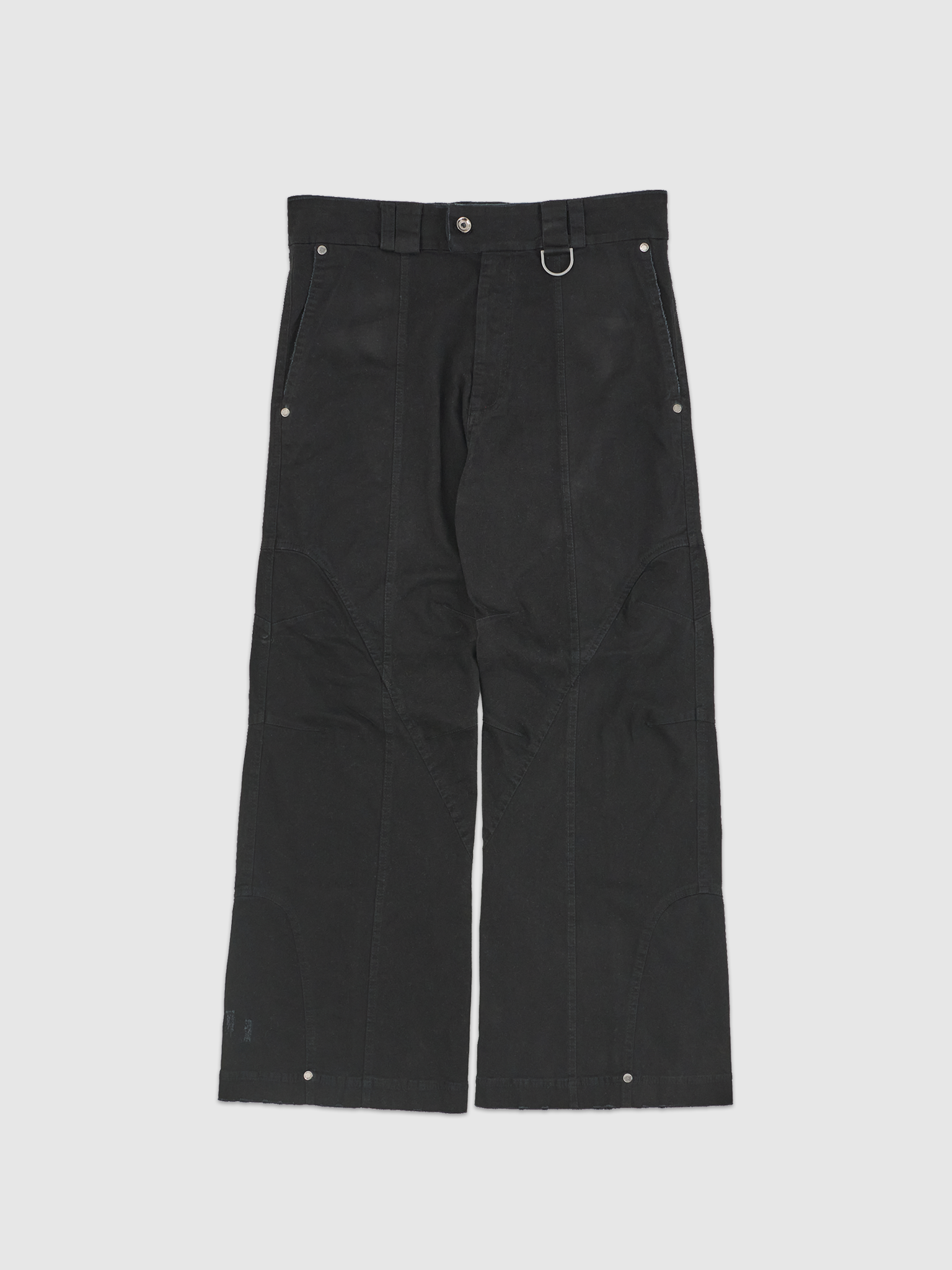 BLACK RAVER WIDE PANTS