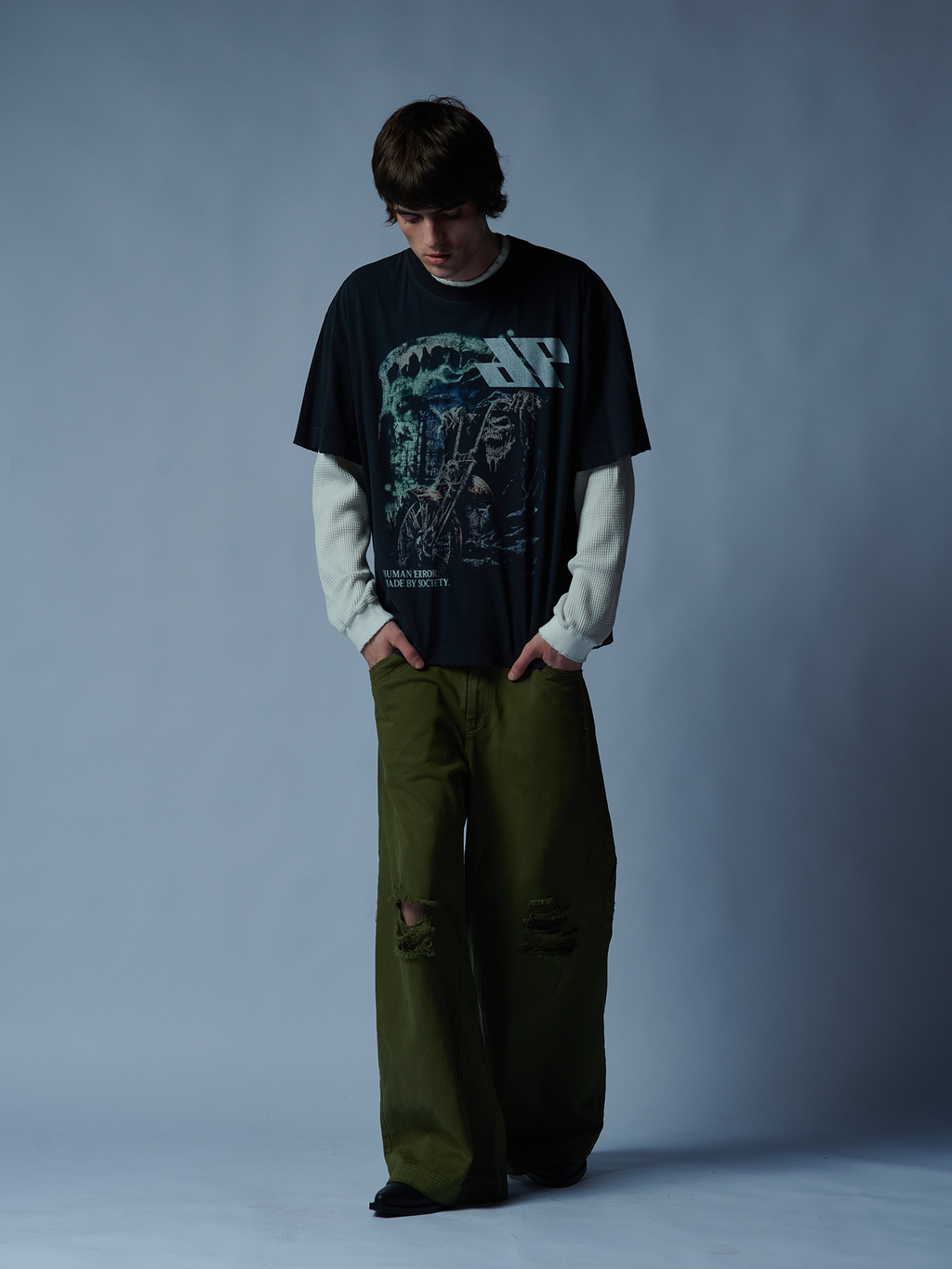 DIGIT4L SKULL VINTAGE TEE