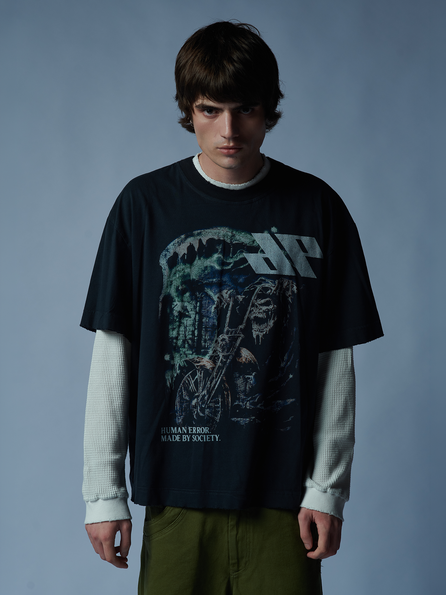 DIGIT4L SKULL VINTAGE TEE
